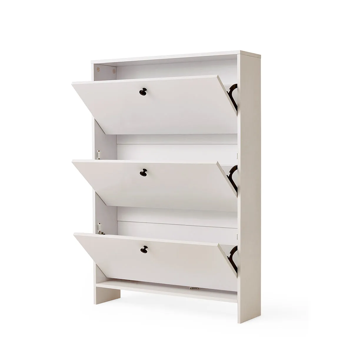 Ultra-Slim Entryway Flip Shoe Cabinet