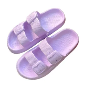 Unisex Buckle Slippers – EVA Thick-Soled Indoor & Outdoor