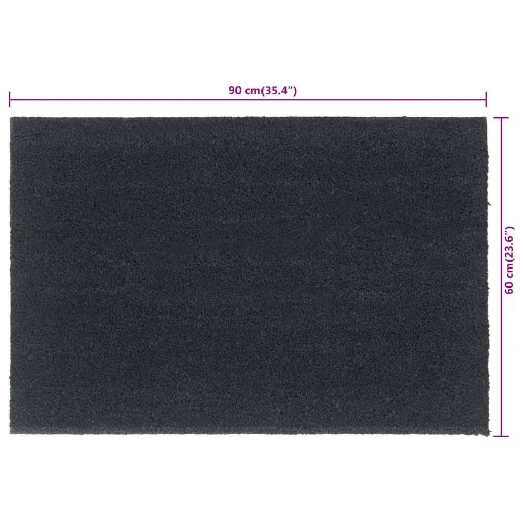 vidaXL Door Mat Dark Grey 60x90 cm Tufted Coir
