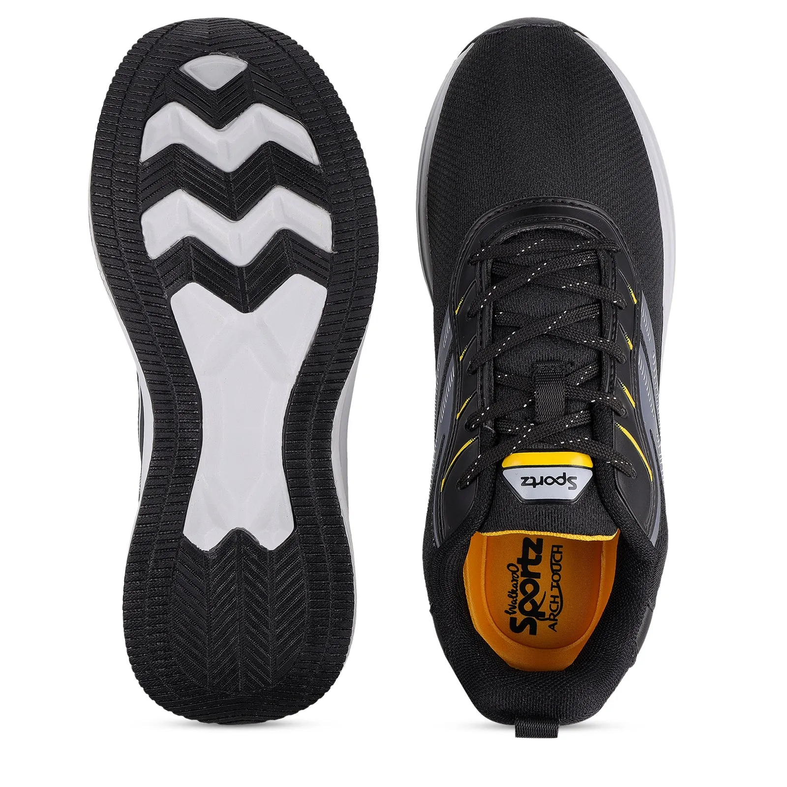 WILZER Men's Lace-up Sports Shoe - WS9153 Black