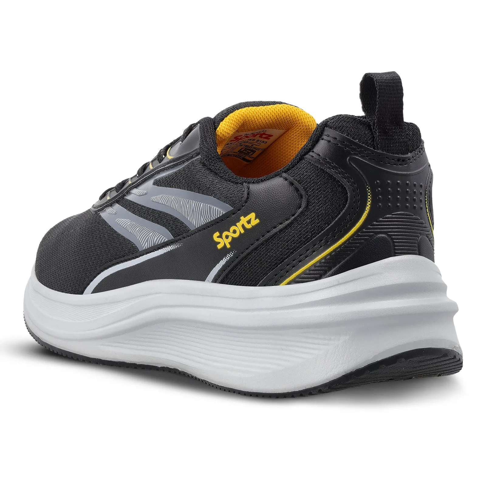WILZER Men's Lace-up Sports Shoe - WS9153 Black