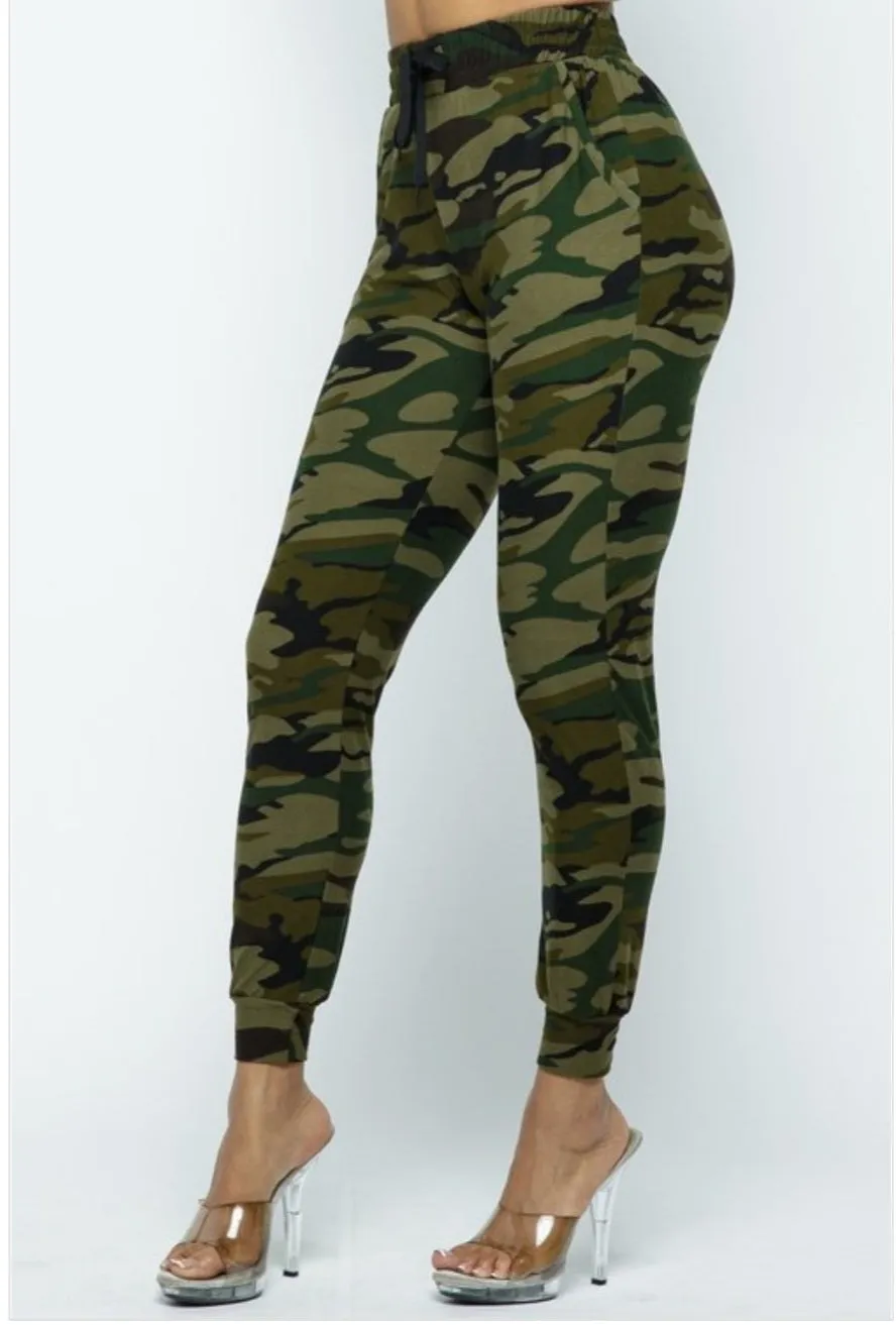 Women's Drawstring Waist Cotton Jogger Pants