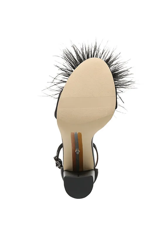 YARO FEATHER HEEL